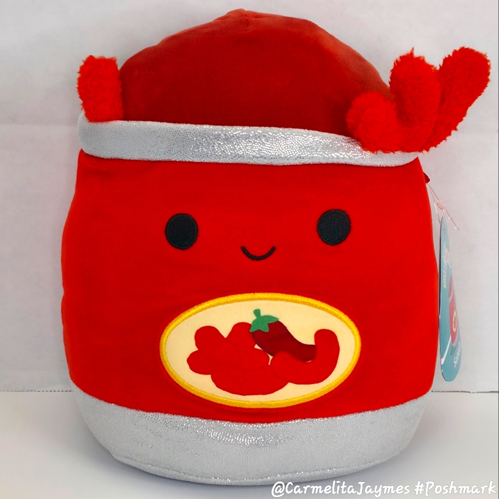 SABADO 🌶️🧀 FTM Red & Silver Bag of Hot (Cheetos) Cheese Puffs Squishmallow NWT
